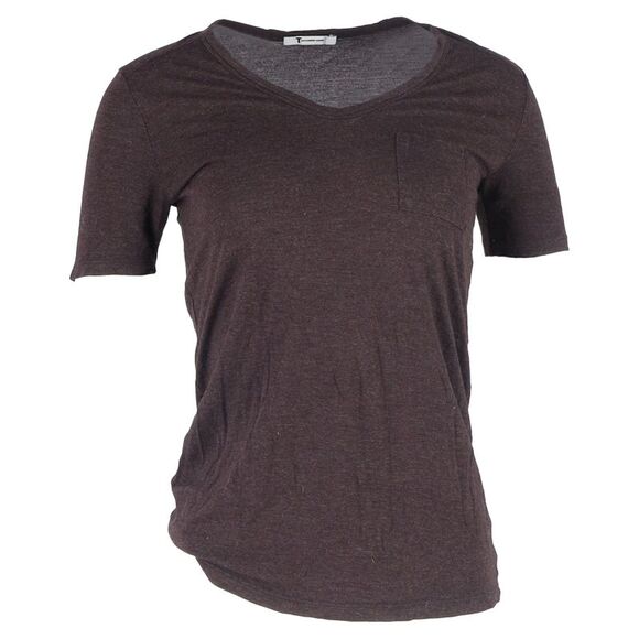 alexanderwang Tops - Alexander Wang T-Shirt Pocket in Brown Cotton